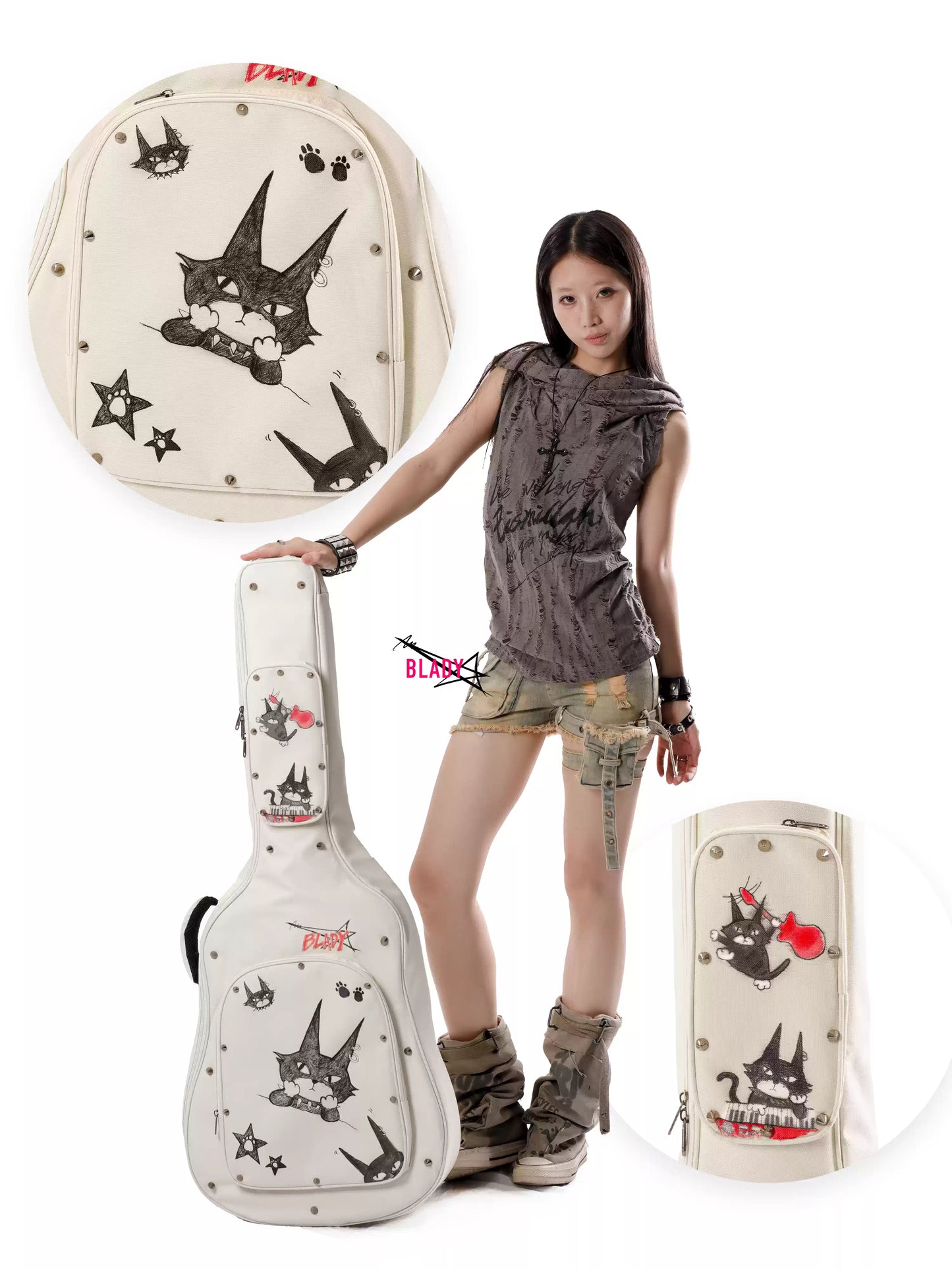 Aqua Angel Guitar Bag|Adorable Design|Fits All Guitar Types
