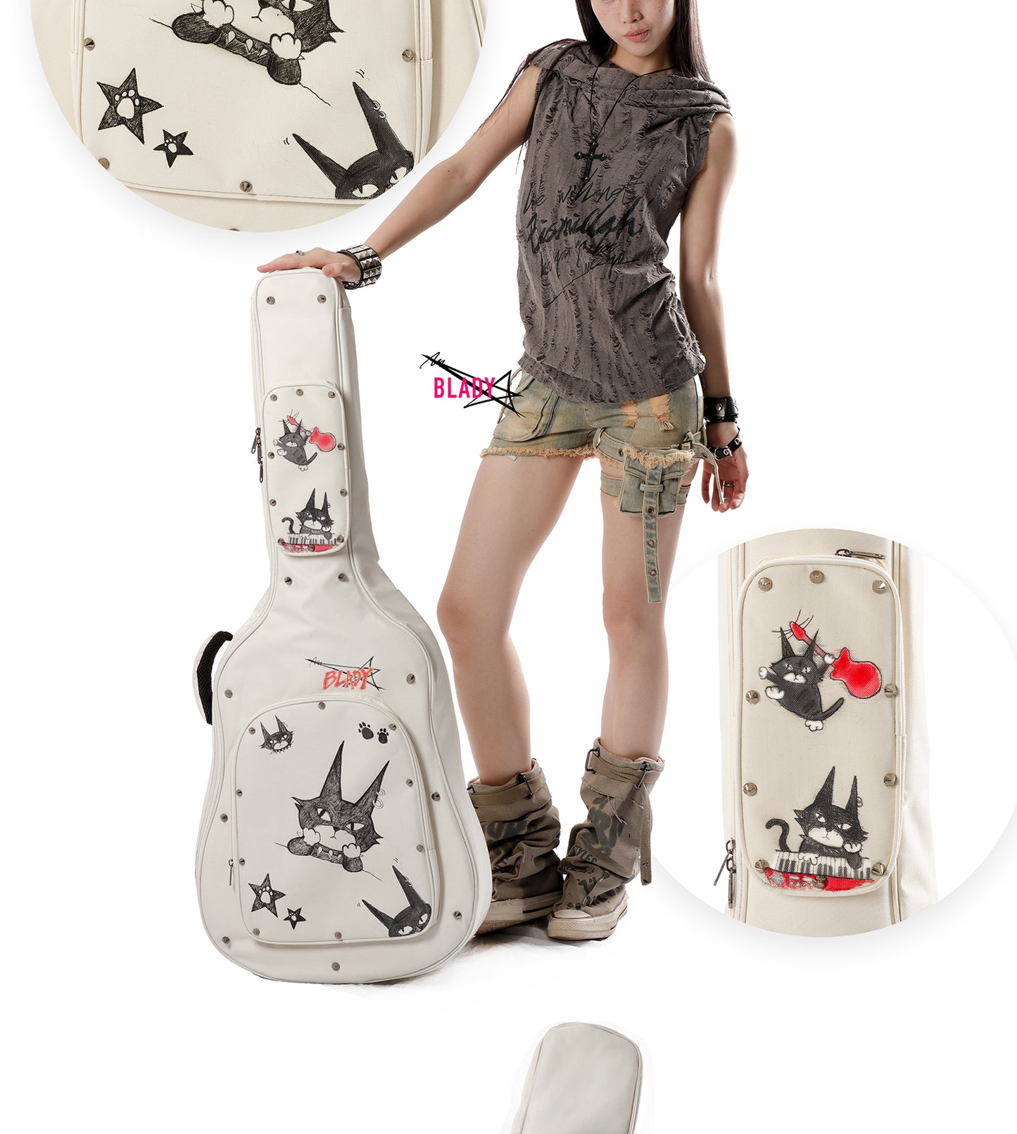 Aqua Angel Guitar Bag|Adorable Design|Fits All Guitar Types