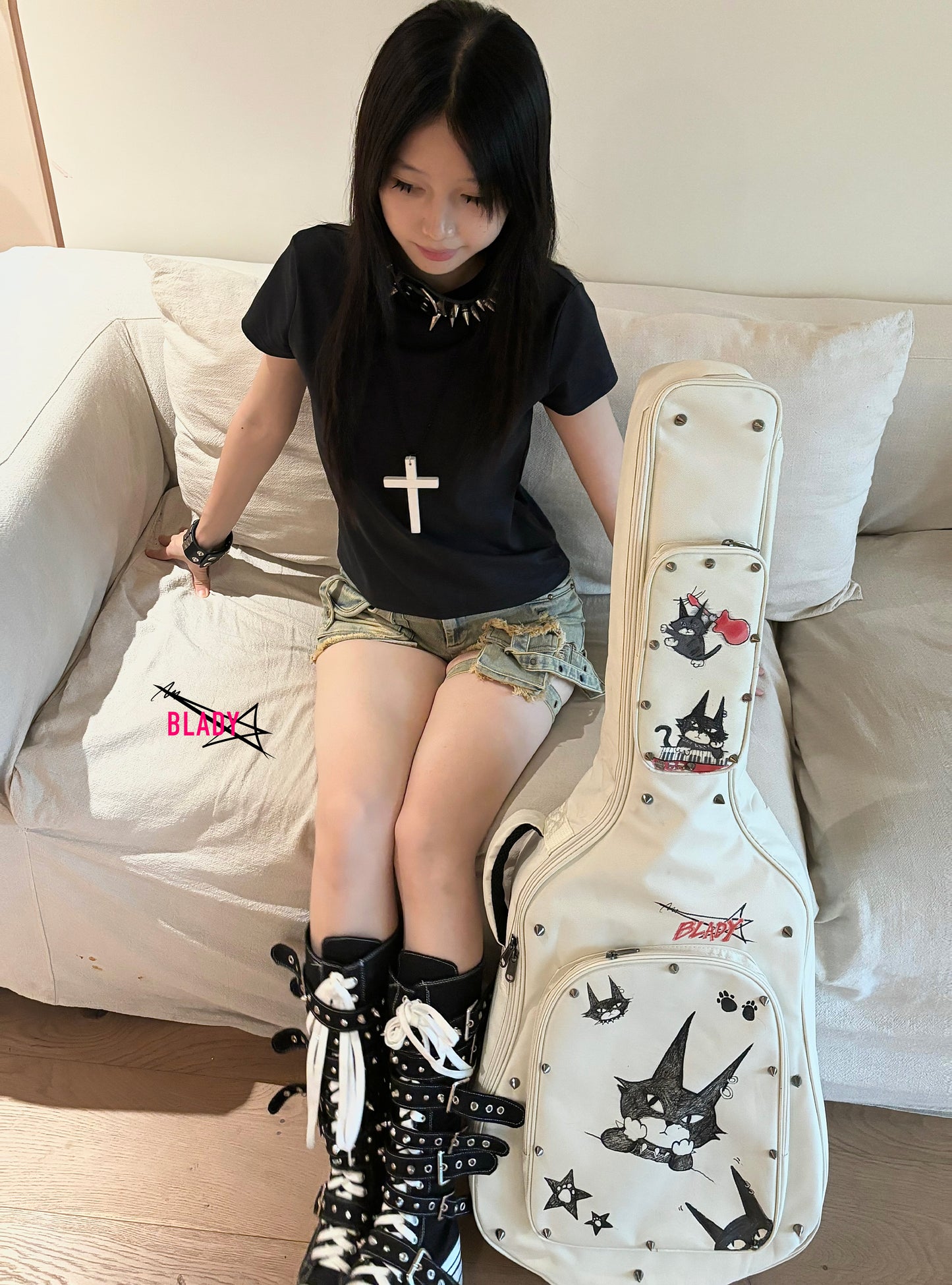Aqua Angel Guitar Bag|Adorable Design|Fits All Guitar Types