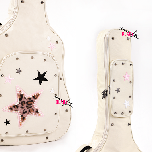 Pink Star Guitar Bag | Y2K Cute Style | Lightweight for Travel