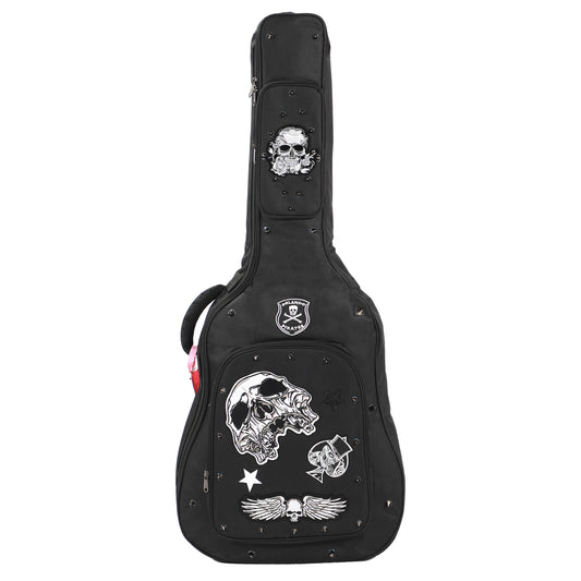 Black Skull Guitar Bag-Shockproof and waterproof