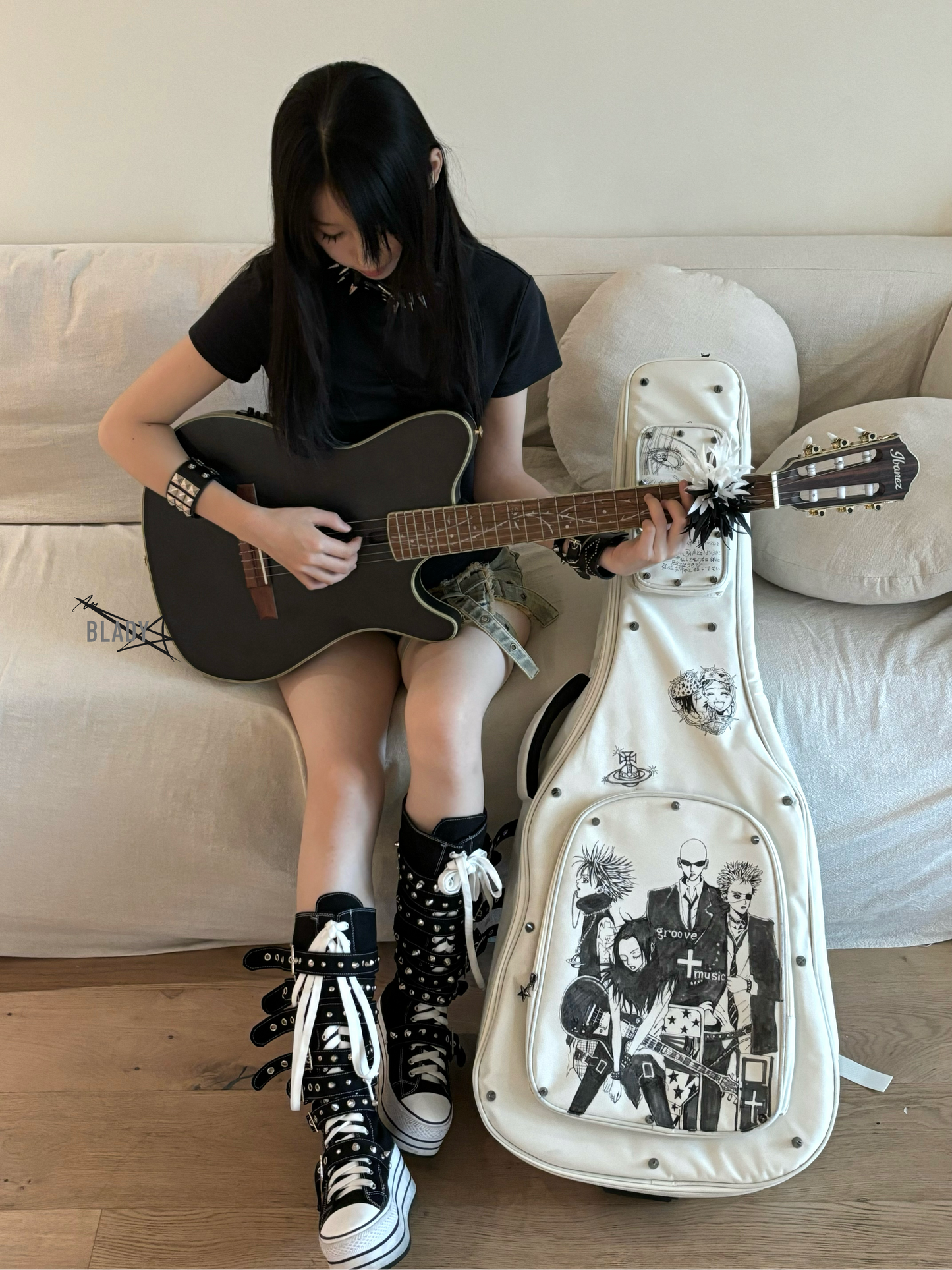 NANA Rock Hand-Painted Guitar Bag | Shockproof & Waterproof | Limited Edition